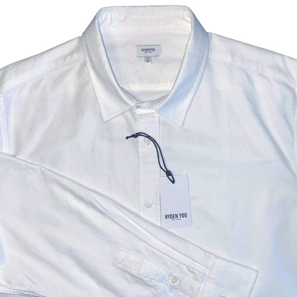 HYDEN YOO ☆ White Long Sleeve Button Up Oxford Shirt
